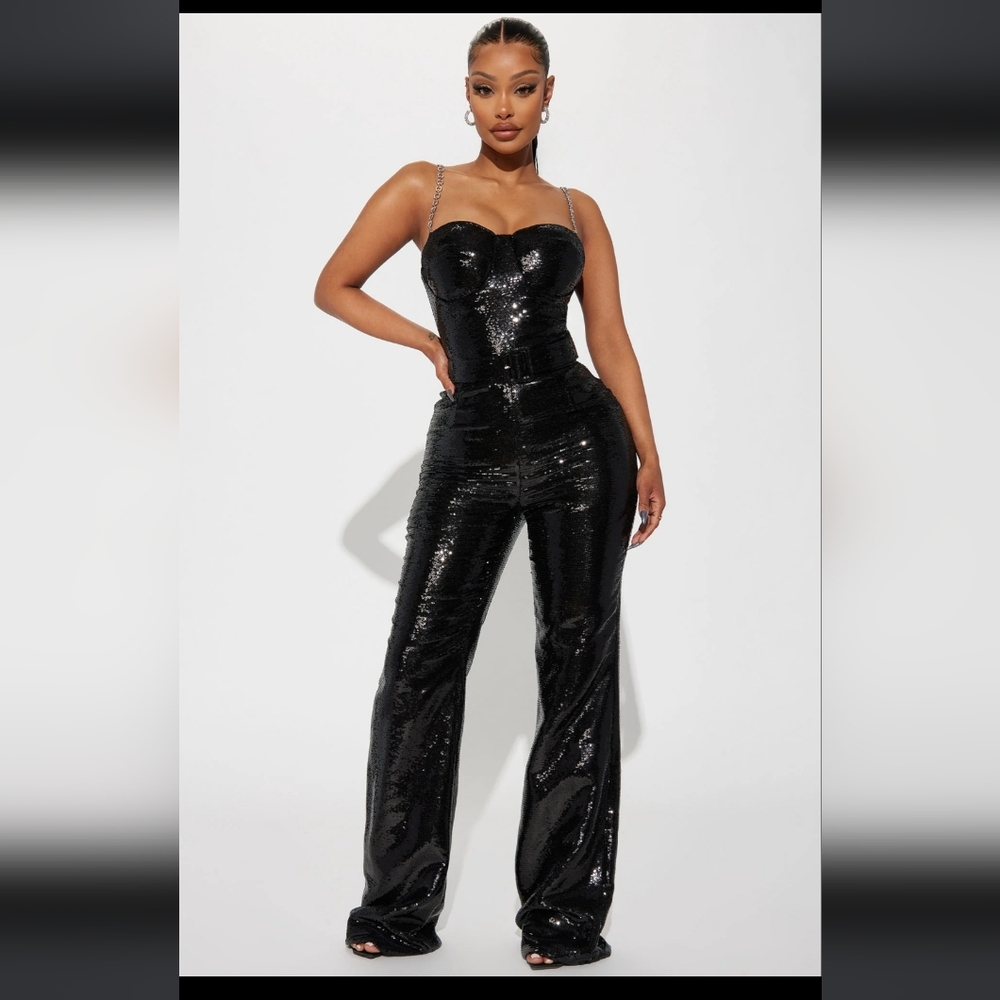 Special Feelings Sequin Jumpsuit -XL (Fashion Nova)